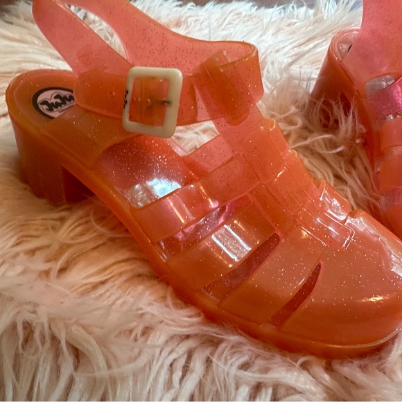 NWOT JuJu Platform Jelly Shoes Pink - Picture 4 of 12